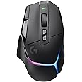 Logitech G502 X Plus Lightspeed Wireless Optical Mouse - LIGHTFORCE hybrid switches, LIGHTSYNC RGB, HERO 25K gaming sensor, compatible with PC - macOS/Windows - Black