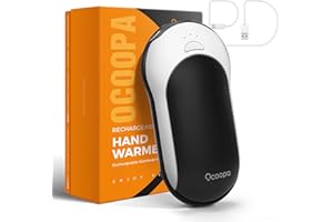 OCOOPA 18W Chauffe Main à Charge Rapide, 10000mAh USB C Chauffe-Main Rechargeable, 15 Heures Durable électrique Batterie, reutilisable