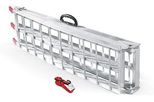 Rampe de Chargement Pliable Moto VTT Quad Aluminium Rampe d’accès Rail 226cm 340kg