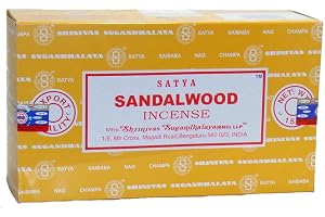 Sandelträ - 180 g - satya - rökelsepinnar 12 pack x 15 g