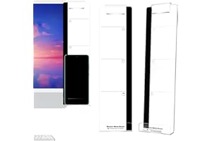 ZAVEHONY Memo Board For Monitor,Memo Boards,Office Desk Accessories,Computer Desk Accessories,2 Pcs,Acrylic Message Memo Board,Computer Monitor Memo Boards Message For No Edge Monitors Office Decor Supplies