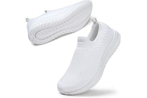 STQ Womens Slip On Trainers with Memory Foam Ladies Casual Shoes