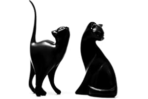 SIMDIM Scultura decorativa moderna per soggiorno, scultura, decorazione per soggiorno, statuetta, libreria, decorazione da tavolo, ufficio, casa, moderno, sculpture, gatti, code e gioielli, organizzatore