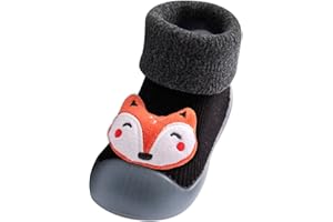 TOMORTSUN Chausson Chaussette Antidérapante Bébé Fille Mignonne Chaussettes Bebe Nouveau-né Unisex Chaussures Premiers Pas Semelle Souple Nourrissons Garçon Chaussette Tout-Petits Pré-Marcheurs