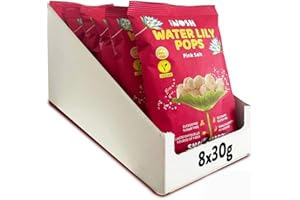 ‎JUST NOSH Just Nosh - Water Lily Pops - Pink Salt - frei von Allergenen, ohne Zucker - Knabberspaß für die ganze Familie
