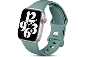 Charlam Pasek kompatybilny z Apple Watch 38 mm, 40 mm, 42 mm, 44 mm, 41 mm, 45 mm, dla kobiet i mężczyzn, sportowy, silikonowy, zapasowy pasek kompatybilny z iWatch SE, 7, 6, 5, 4, 3