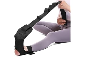 AMISSZ Cinghia Yoga, Cintura di Allungamento Yoga, Prolunga per Yoga, Fascia Elastica Yoga, Cinghie da Yoga per Stretching, Yoga Stretching Belt, Cintura Elastica per Pilates,Danza,Ginnastica,Allenamento