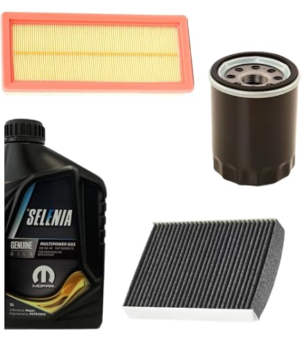Kit Tagliando LANCIA Ypsilon 1.2 51 KW – 3 Litri Olio Selenia + 3 Filtri (Olio, Aria, Abitacolo) – Anni 2011-2023