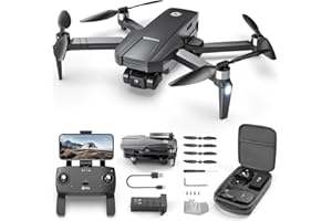 Holy Stone HS720R GPS Drone avec Cardan 3 axes Caméra 4K EIS, 3KM FPV Transmission 5GHz, 26mins Temps de Vol, Moteur sans Balais, Suivez-moi/Retour Automatique, RC Quadcopter pour Adultes Débutants