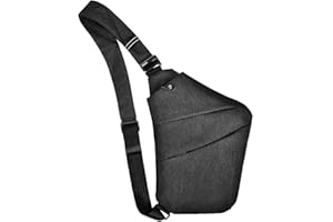 OSOCE Mens Sling Chest Bag, Shoulder Crossbody Bag Anti Theft Waterproof Bags Cover Pack Rucksack Cycling Hiking Travel for Men Women