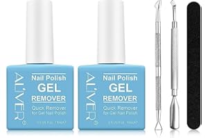 ZBQIEX Nagellackentferner (2 Stück), Gelnägel Shellac Entferner Remover, Gel Remover Nägel, Entfernt Schnell und Einfach Gelnägel, Acryl Und shellack mit Nagelfeile, Nagelhautschieber und Nagellackschaber
