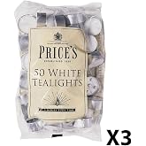 Prices Candles Lumini Sentinel Senza Profumo – Confezione Da 50 Pezzi, Durata Di Combustione Fino A 8 Ore Per Luci Notturne E Portacandele