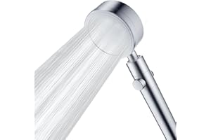 marysgift Hard Water Filter Shower Head Powerful Water Saving Shower Heads with Water Stop Handheld Showerhead Showery Washers Single Hand Adjustable,HS0087