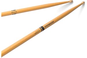 PRO MARK ProMark Bacchette Batteria - 7A Drum Sticks - ActiveGrip - Diventa più aderente con il sudore delle mani - Finitura Active Grip, Punta di ghianda, Legno di hickory - 1 Coppia