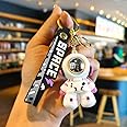 ginoya brothers Cartoon Characters Keychain for Girls Boys, Cute Silicon Keychains Accessories Keyring Key Purse Backpack Car Charms for Kids Gifts.