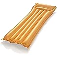 Bestway, Inflatable Lilo Lounger Swimming Pool Air Bed Beach Mat, Gold, 44044-19