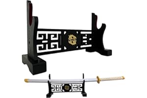 Dfdvye Katana Support Samurai Sword Présentoir Mural Wakizashi Velours Rembourré Zoro Épée Cosplay Demon Slayer Arme Présentoir 1 Niveau