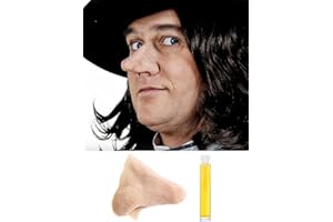 Maskworld Cyrano-Nase - Latex-Applikation mit Hautkleber - Kostüm-Zubehör für Halloween, Karneval & Motto-Party