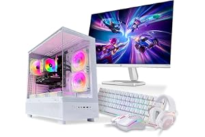 GAME SEKRET Starter Gaming PC Bundle - Intel Core i5-12400F | GeForce RTX 3060 12GB | 16GB DDR4 RAM-1TB NVMe SSD | Air Cooler-H610 MB-500W PSU | 24" Monitor-KYB-Mouse-Headset | WiFi-BT-Win11 Pro