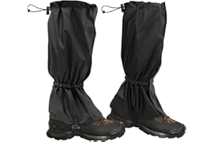 xuefenfei Outdoor Gamaschen, Einstellbare Gamaschen Wasserdicht, Wander Gamaschen für Outdoor Wandern Skifahren Klettern Bergsteigen Trekking
