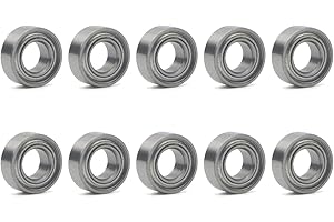 Unxuey 4x8x3 mm Rillenkugellager Skateboardlager MR84ZZ L-840ZZ 10 Stück