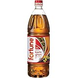 Fortune Premium Kachi Ghani Pure Mustard Oil, 1Litre PET Bottle