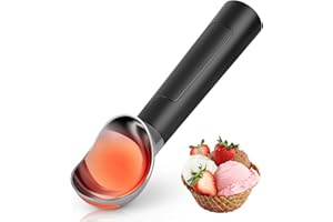 Elettrico Riscaldato Porzionatore per Gelato, Apritsce Cucchiaio Gelato, Spallinatore Gelato per Un Gelato a Cucchiaiate Facile e Senza Sforzo