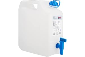 Hünersdorff 817500, Contenitore per acqua ECO con rubinetto / scarico fisso, 10 L (max. 12 L)