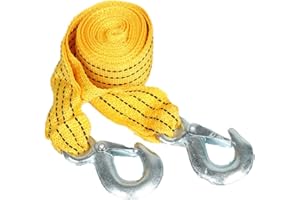 CRSUSUKJ Auto Abschleppseil, Abschleppschlinge, Hochleistungs-Abschleppgurt, Abschleppseil Auto 4m 3t Anhängerseil Abschleppseil Pkw, Hochfestes Notfall Abschleppseil Sicherungszubehör