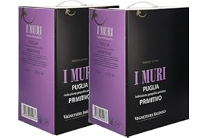 VIGNETI DEL SALENTO Bag in Box Primitivo Puglia I Muri IGP (2 x 5 Liter) V.Salento