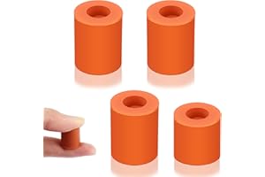 TUSERXLN 3D Printer Silicone Leveling Column, 3 PCS 18 mm + 1 PCS 16 mm Stable Hotbed Tool, Stable Hotbed Heat-Resistant Silicone Buffer Solid Bed Mounts, 3D Printer Accessories
