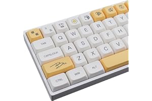 JakeTsai 137 klawiszy PBT Keycap XDA Dye Sublimacja Keycap Miód Mleko Klawisze Cherry Profile Kompatybilne 61/64/68/75/84/87/96/104/108 Klawisze (angielski)
