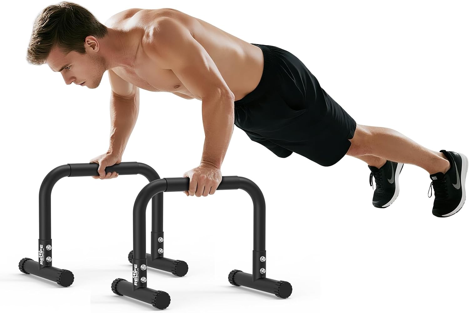 RELIFE REBUILD YOUR LIFE Dip Barras Paralelas Calistenia Gimnasio Casa Push Up Bars Stands Station Ajustable Entrenamineto Musculación Fitness Ejercicio Rehabilitacion Mini Dip Bar