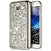 Produktbild EUWLY Schutzhülle für Samsung Galaxy J7 2017(US Model),Überzug Schutzhülle Luxus Glitter Diamant Glänzend Hülle für Samsung Galaxy J7 2017, Silikon Hülle [Glitzer Strass] Hülle Glitzer Mädchen Kristall Strass Diamant Silikon Glitzer Weiche TPU HandyHülle Bling Tasche Rückseite Cover Kratzfest TPU Telefon-Kasten Handyhülle Handycover für Samsung Galaxy J7 2017 + Blau Eingabestift Stylus Touch Pen-Diamant Silber