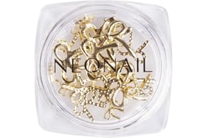 ‎NÉONAIL NEONAIL Ozdoby 3D do paznokci Kokardki Złote Nail Art Biżuteria do zdobienia