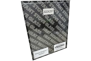 Chimsoc Replacement Stove Glass - Stovax Stockton 7 / Milner Inset (322mm x 257mm Rectangular)