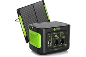 SOLARCUBE Tragbare Powerstation | 448Wh MaxAkku | LiFePO4-Batterie | bis zu 1000W Spitzenleistung | mit 1x Solarpanel faltbar 100W | Balkonkraftwerk | Solargenerator & Stromspeicher