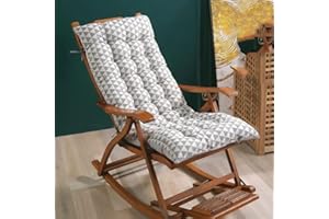 HOOWARM Coussin Bain de Soleil Lounge Rocking Chair Coussin Transat de Jardin Coussin Transat Fauteuil Relax Lounge épais Pad Coussin de Chaise Longue de Patio Doux Matelas ( Color : B , Size : 48*122CM )