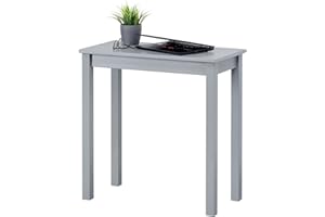 ‎HAGGE HOME hagge home Skandinavisch Holz Tisch Schreibtisch Kleiner Tisch Esstisch Computertisch Küchentisch Office Desk PC Tisch Homeoffice Esszimmertisch Wohnzimmertisch Arbeitszimmertisch 75x38 Grau