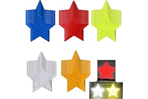 HQRKOTM 50 Pezzi Nastro Catarifrangente Adesivo, Adesivi Riflettenti Impermeabili, Bici Adesivi Catarifrangenti Moto Adesivi Catarifrangenti,Adesivi Avvertimento,Impermeabili,per Veicoli, Biciclette