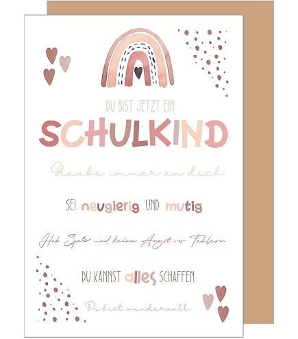 Edition Seidel Premium-Einschulungskarte – Witziges Comic-Design Für Jungen, 11,5 X 17 Cm Mit Umschlag