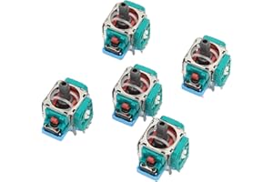 PENRUX Lot de 5 Joysticks 3D Compacts avec Capteur Analogique 3D, Module à Bascule, Facile à Installer, Joystick de Contrôleur PS5 avec Performances Stables pour Contrôleur de Jeu PS5