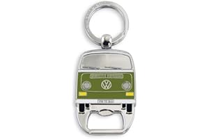 Brisa VW Collection – Volkswagen T2 Bulli Bus otwieracz do butelek, pomysł na prezent, pamiątka dla fanów, artykuł retro, zielony (zielony) - T2KH43