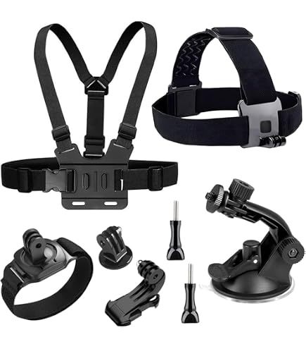 Support Caméra Action Sport Harnais Poitrine & Tête LONDON FAB Pour Caméras D'Action - Compatible GoPro - Réglable & Sécurisé Harnais Poitrine GoPro