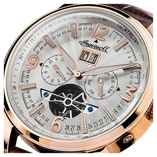 Ingersoll Mens Analogue Classic Automatic Watch with Leather Strap I00303