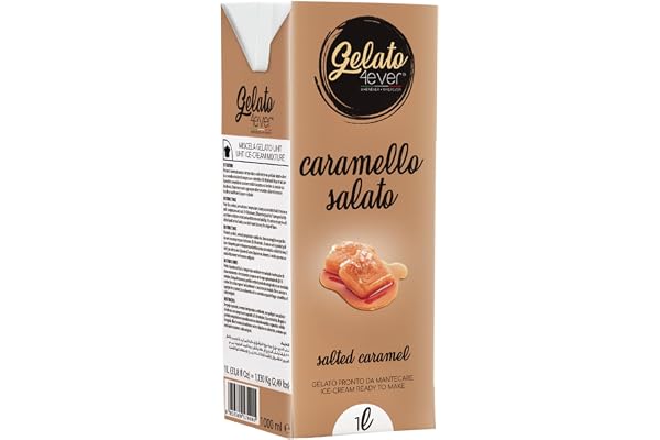 Gelato 4ever - saltad karamell - glassblandning redo att vispas - (Ice cream ready to mix)