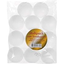 Palline Di Polistirolo Bianche - Confezione Da 19, Diametro 5cm, Per Decorazioni E Lavoretti - Foto 3