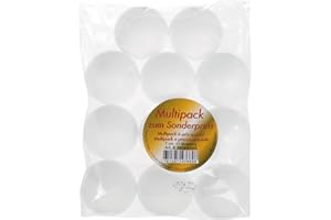 GLOREX Bolas de espuma de poliestireno blancas diámetro aprox. 7 cm paquete a granel con 11 bolas para manualidades y decoración versátil