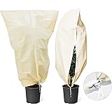 Adorfine Winterschutz für Pflanzen Atmungsaktiv Kübelpflanzensack Superstark Pflanzenschutz Winter für Kübelpflanzen, Frostsc