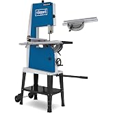 Scheppach Basa 3 şerit testere | 800 W | 230 V | Kesme hızı: 370 &ndash; 750 m/dak | Maksimum kesme y&uuml;ksekliği 205 mm | Ge&ccedil;iş geniş